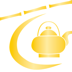 Logo der Teestube: eine goldene Teekanne