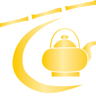 Logo der Teestube: goldene Teekanne